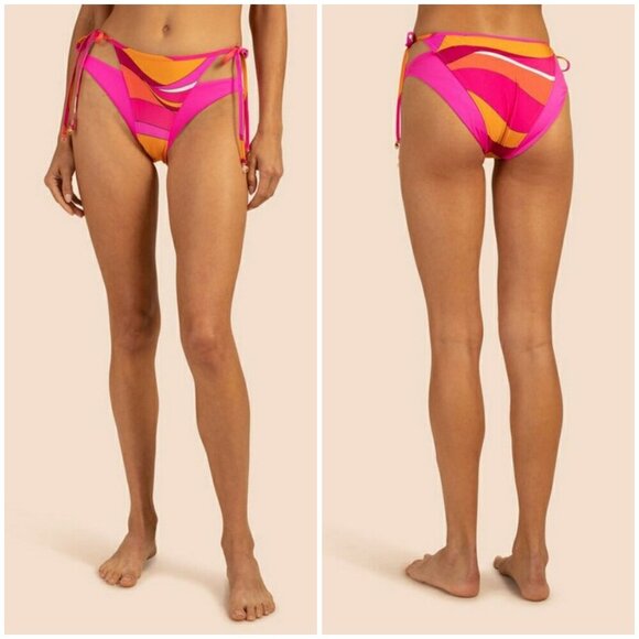 💕TRINA TURK💕 Vivid Vista Tie Side Bottom ~ Vivid Vista Print 12 NWT - Picture 1 of 11